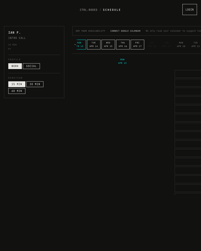 Add to Calendar — scheduling interface